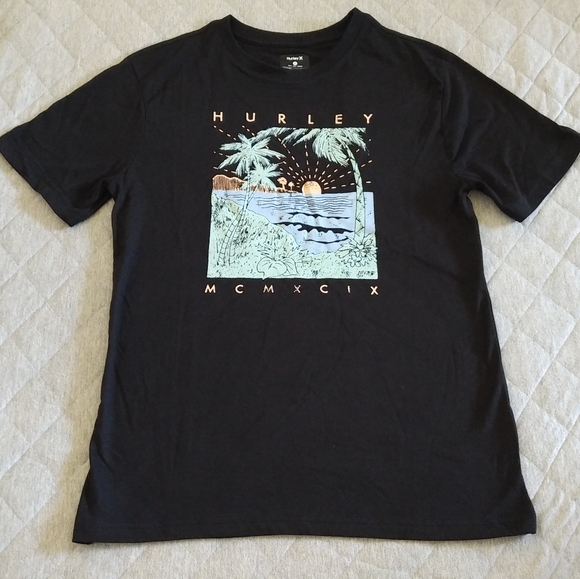 Hurley🌊 Sunset🌅 Scenery Black Tee - NWT - Picture 8 of 11